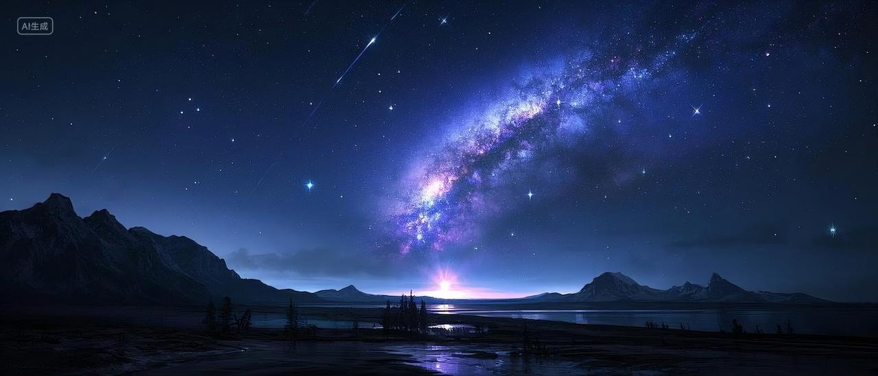 梦幻星空背景地球空星空背景宇宙星空唯美梦幻星空银河太空宇宙风景