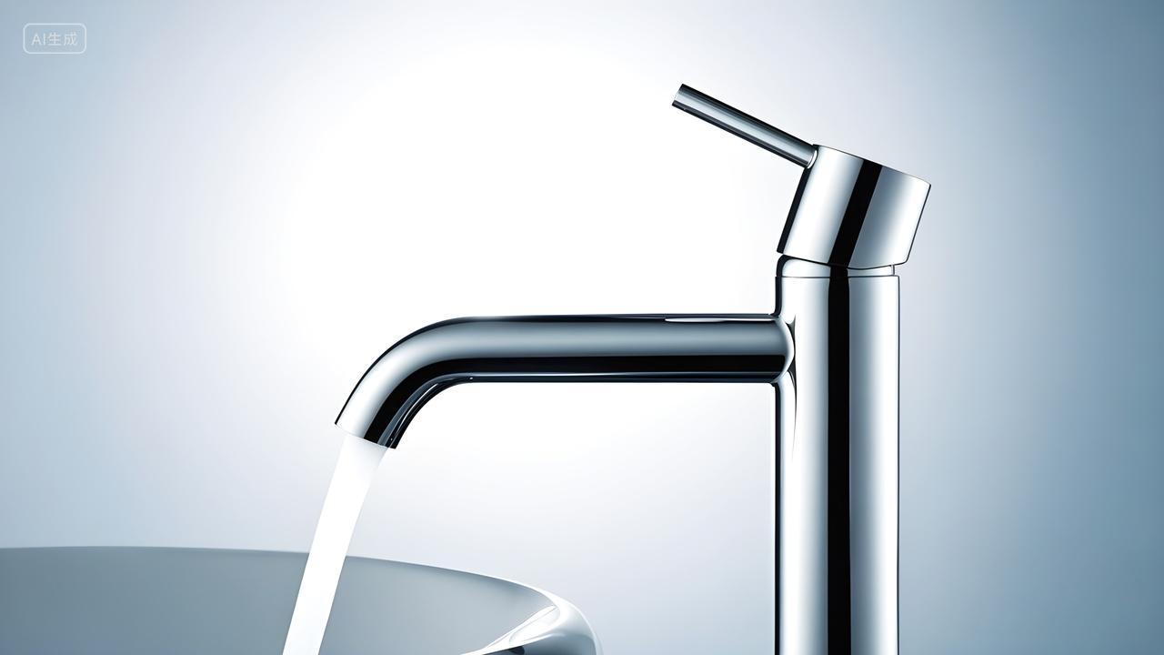 水口卫浴全铜电镀不锈钢亮面新款式高档水龙头设计图电商产品详情页图片