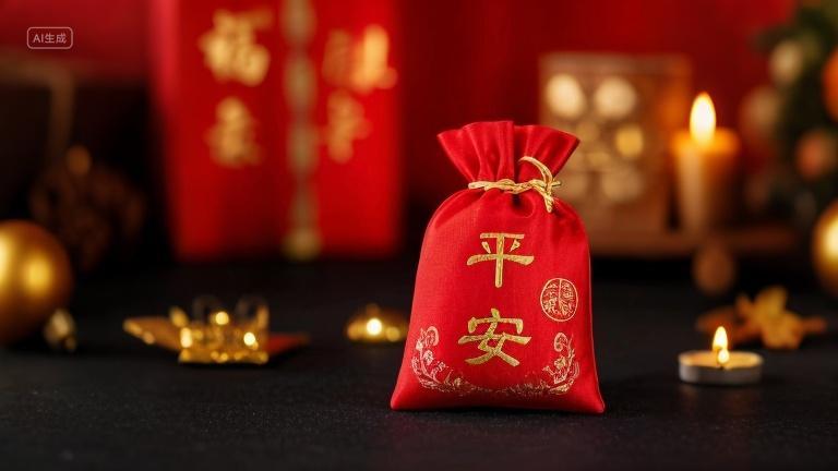 2025年新年蛇年新春春节新年平安福袋祝福