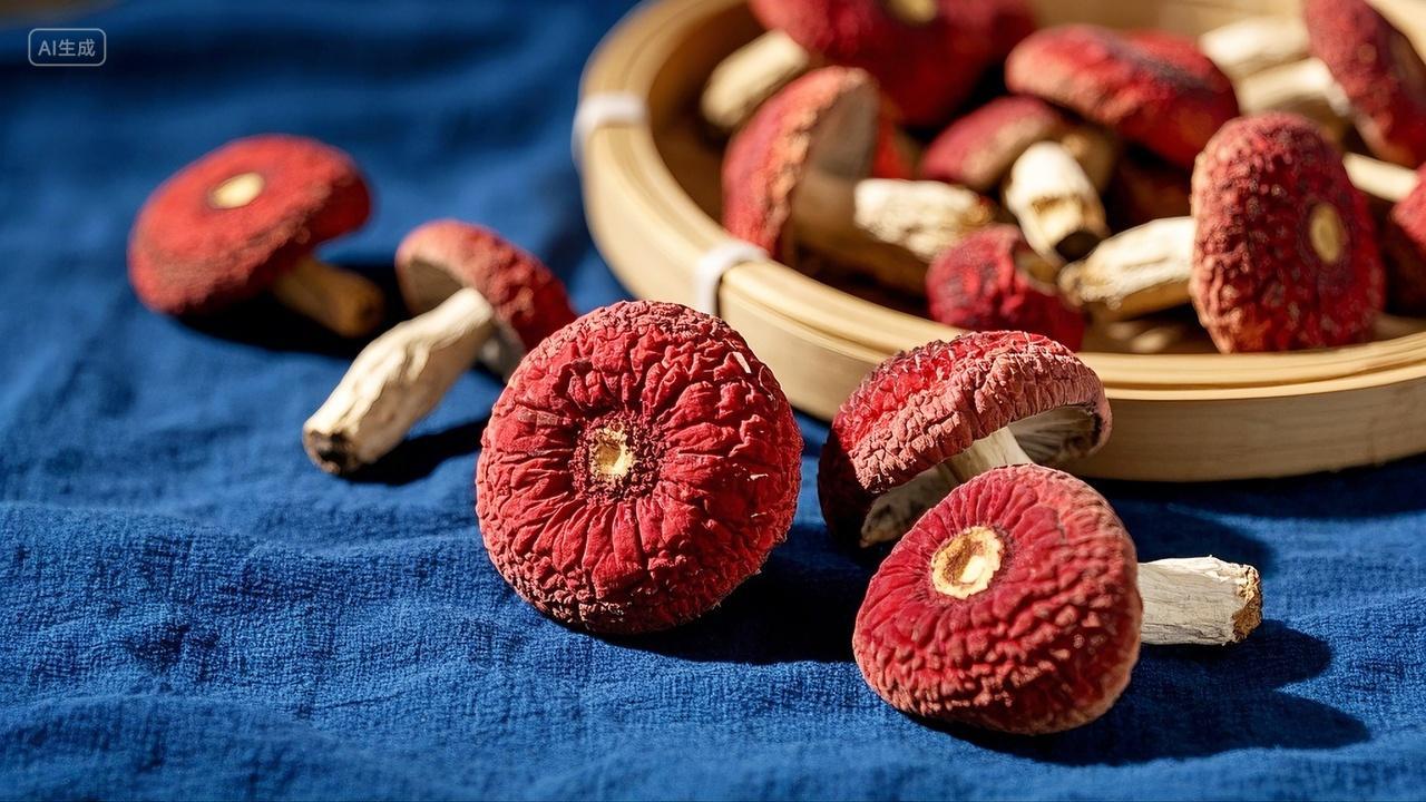 正宗野生红菇干货营养美味美食特产新鲜优质干货食物特产店实拍菌菇