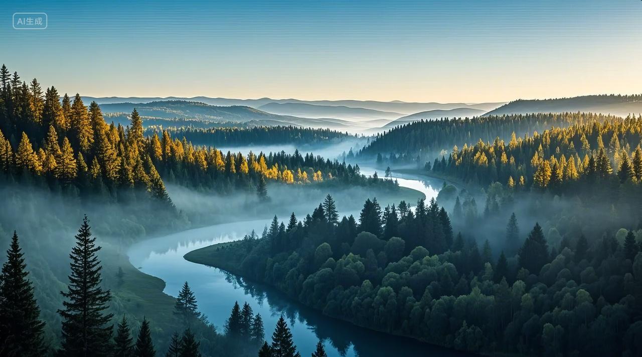 大自然风景风光电脑壁纸新疆那拉提山谷云雾自然风光旅游区