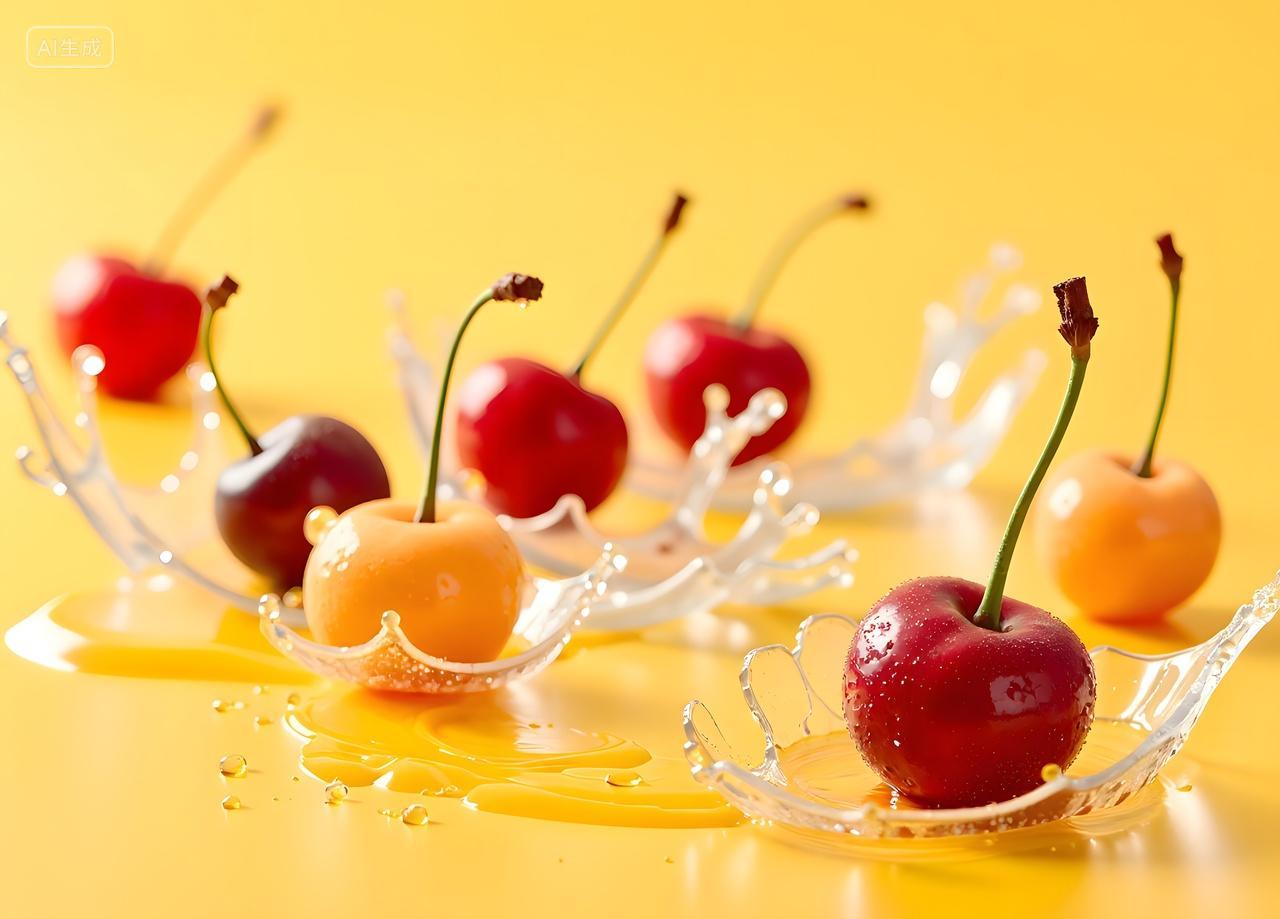 美味水果摄影黄樱桃黄樱桃当季新鲜水果水果店生鲜超市电商广告包装宣传实拍摄影图