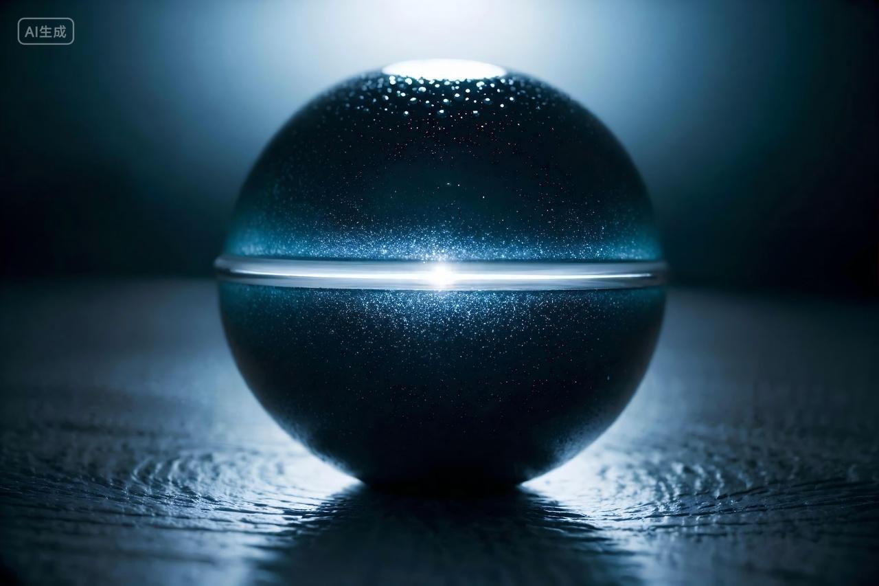 科技黑色背景三体科技光感离子球设计