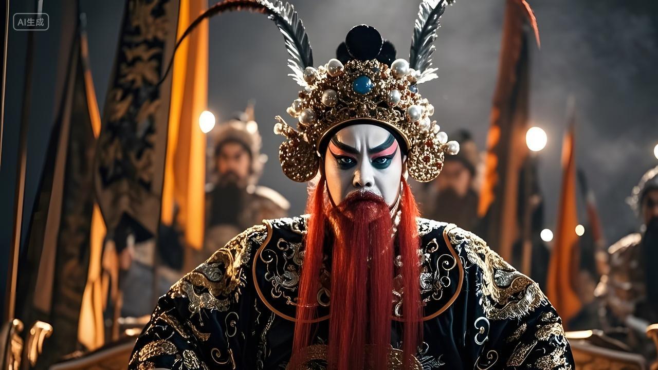 京剧净行角色传统戏剧戏曲非遗文化中国风戏剧演绎