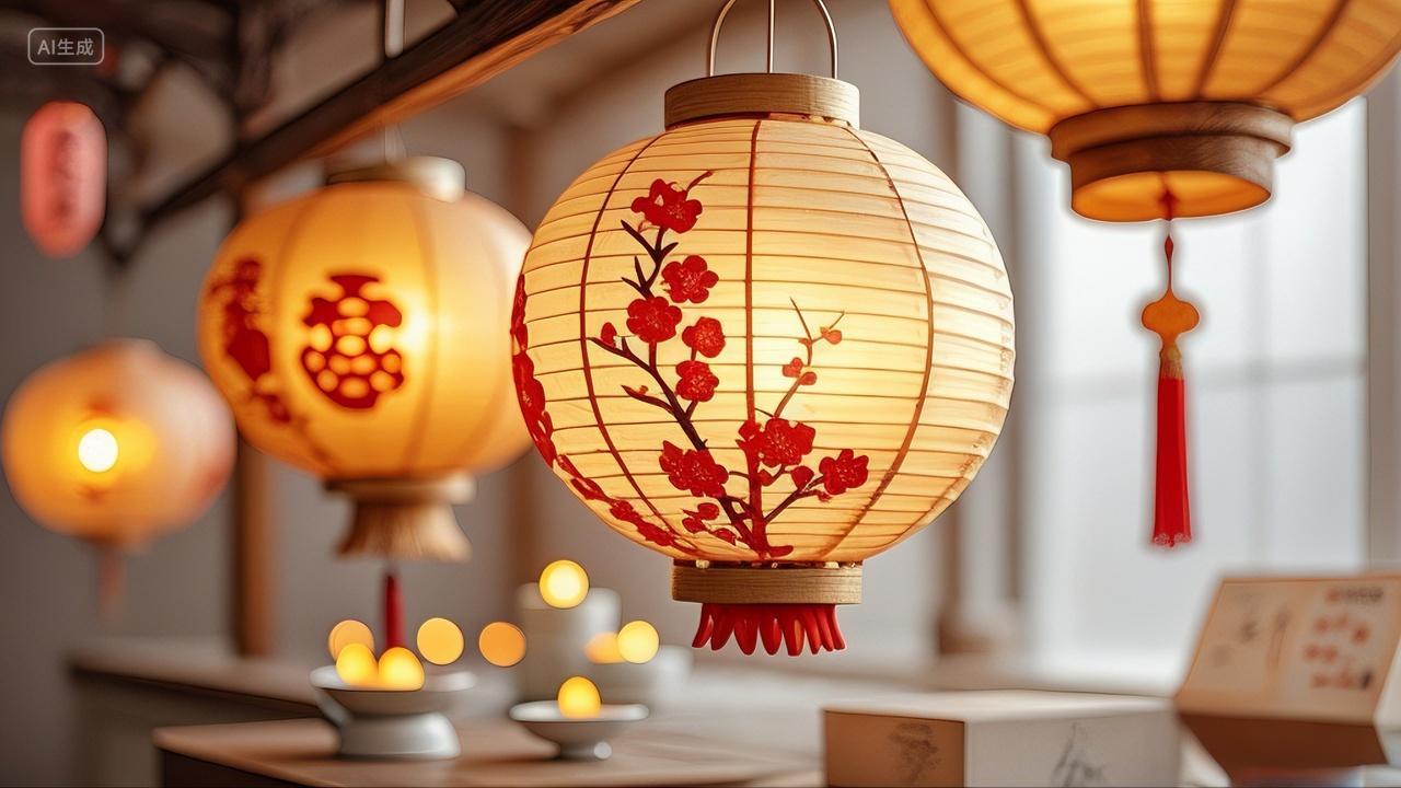 2025年新年蛇年灯笼喜庆装饰