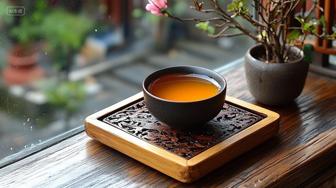 中国风茶叶茶水红茶大红袍中国茶文化茶道禅意