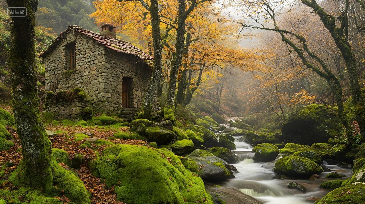 美妙清幽的群山森林自然风景背景图电脑壁纸