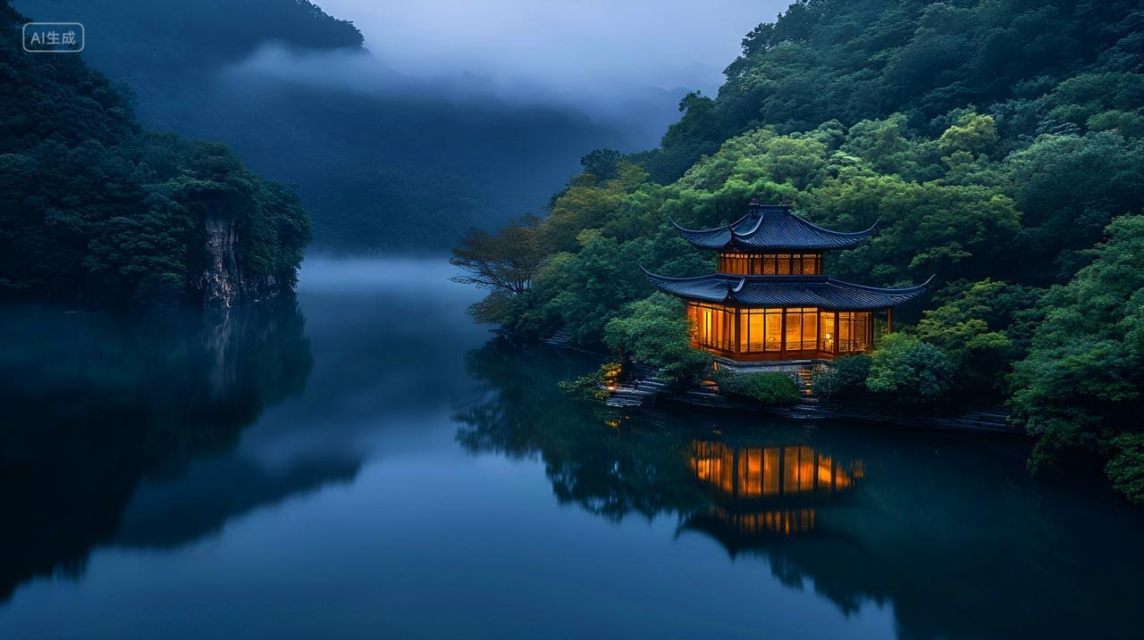 诗意清幽的古风景致