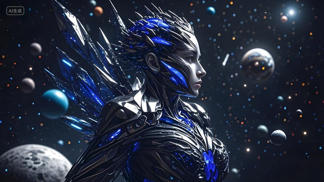 科技感碳硅生命智能机器人的图片