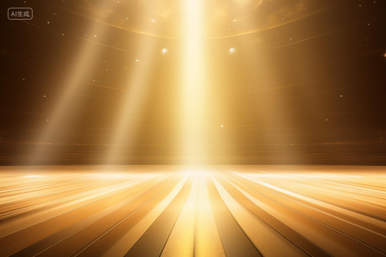金色舞台灯光颁奖典礼舞台背景