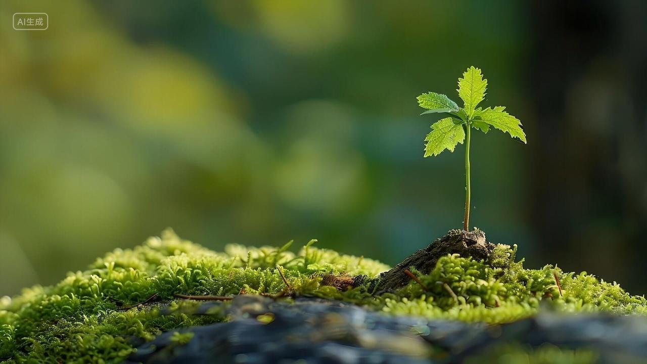 一颗正在茁壮成长的小树苗