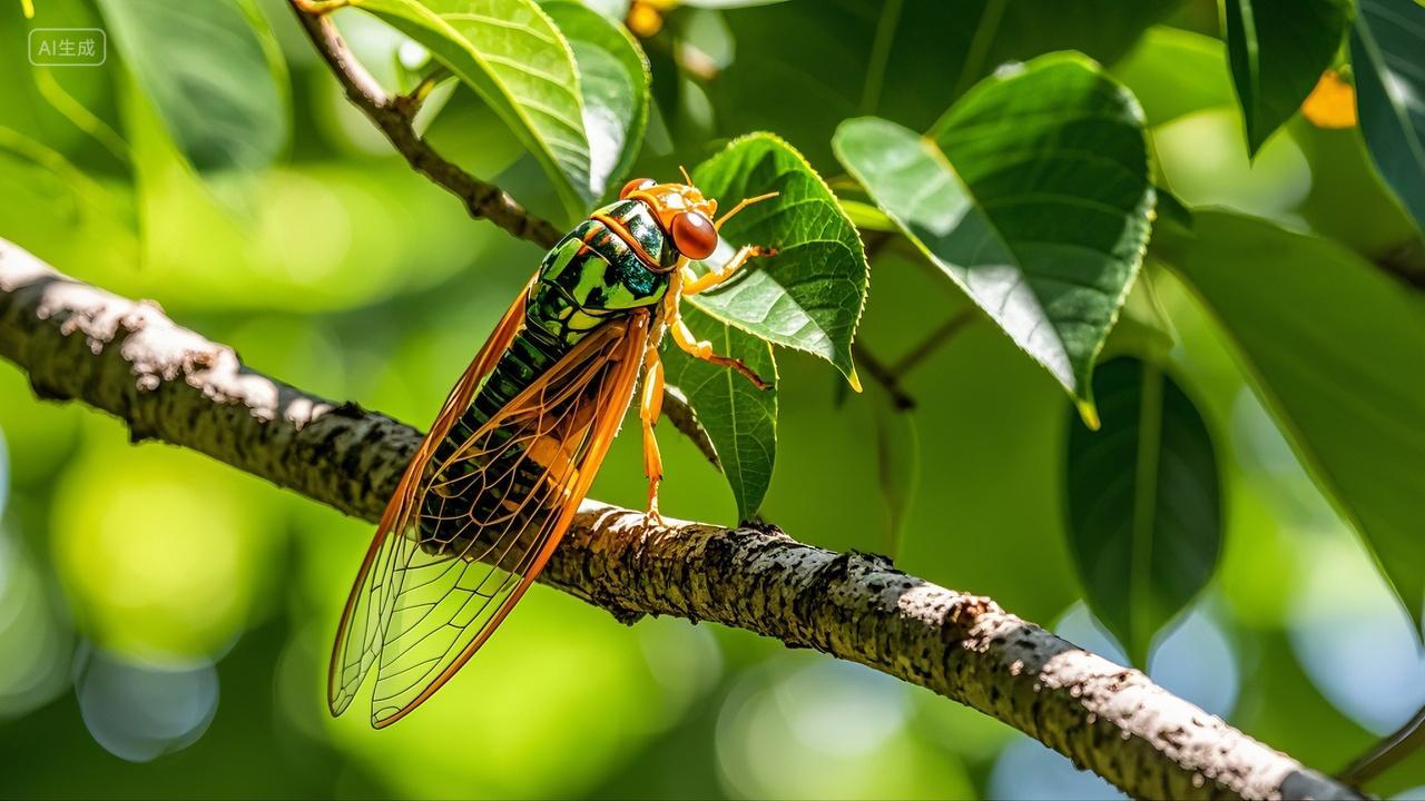 夏日树上的知了夏蝉昆虫风最壁纸小暑大暑