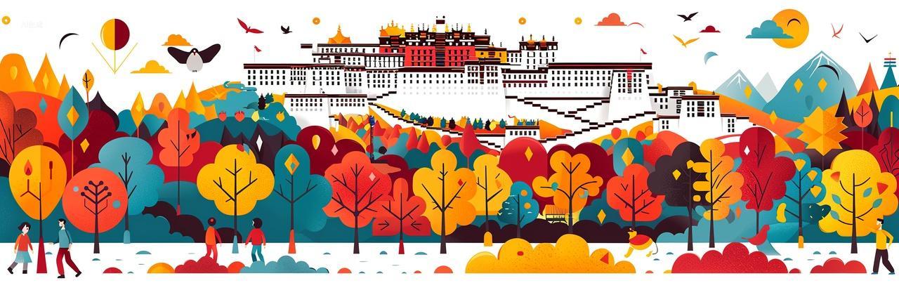 创意宫殿堡垒矢量插画