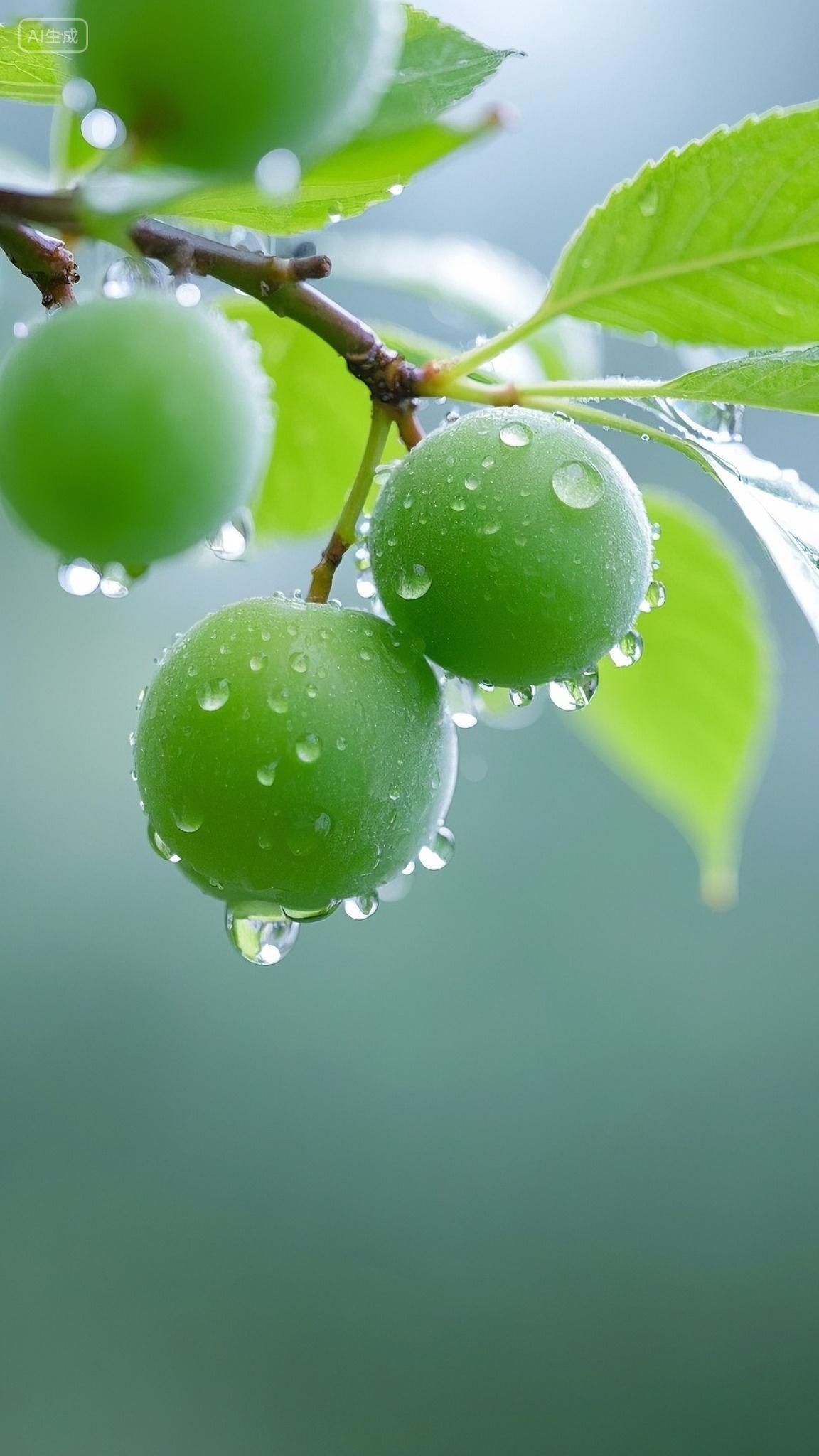 青梅水果绿色农作物