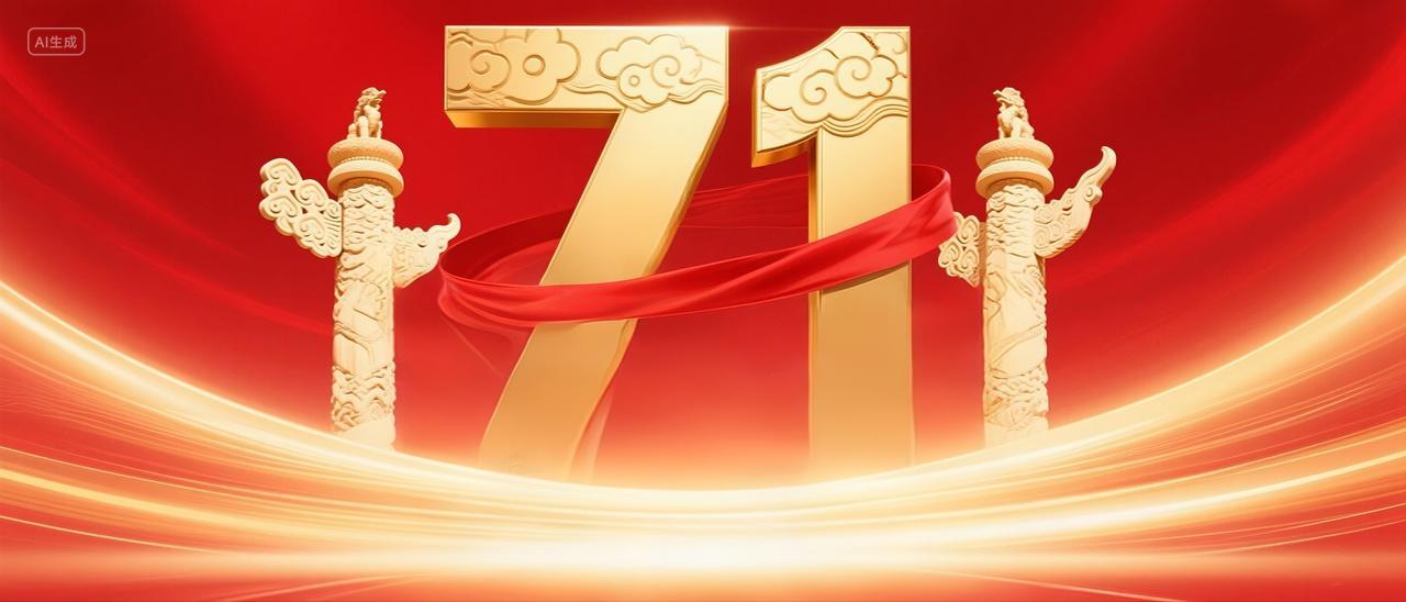 七一建党节光效红绸大气背景