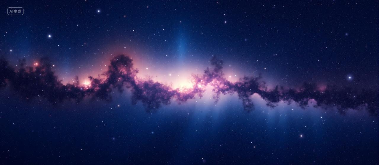 唯美星空背景银河太空宇宙极光背景海报展板设计