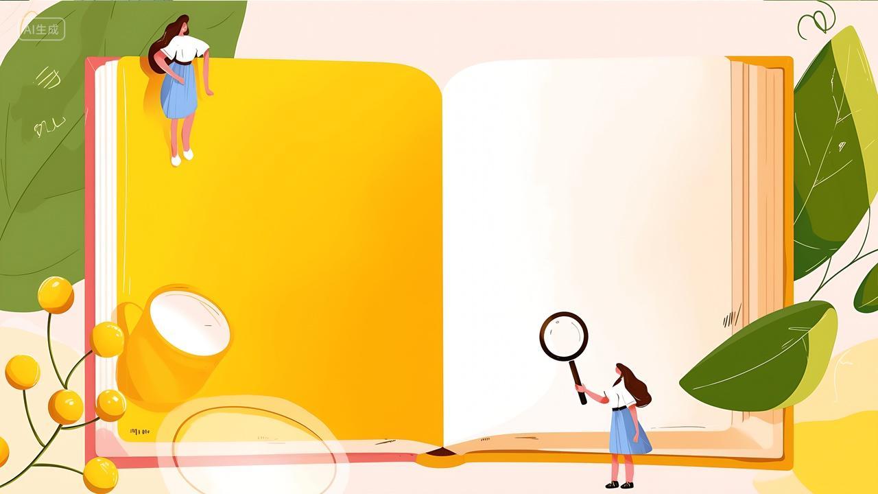 世界阅读日插画背景图片AI
