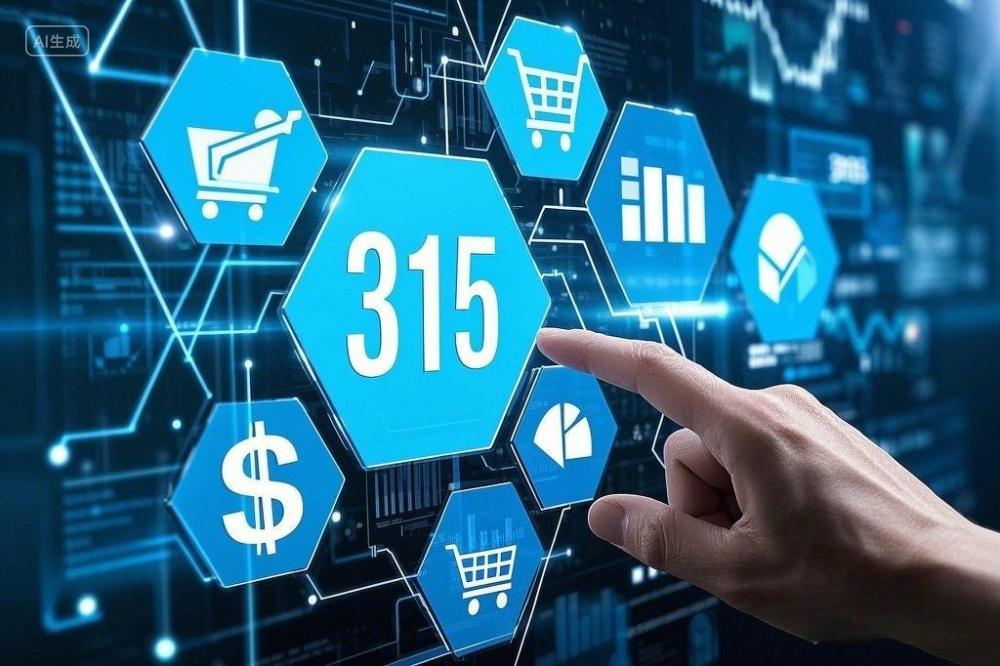 蓝色科技感315消费者权益