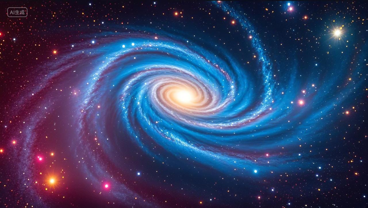 宇宙星空银河科幻梦幻星系背景设计图电脑壁纸星河星群天文学