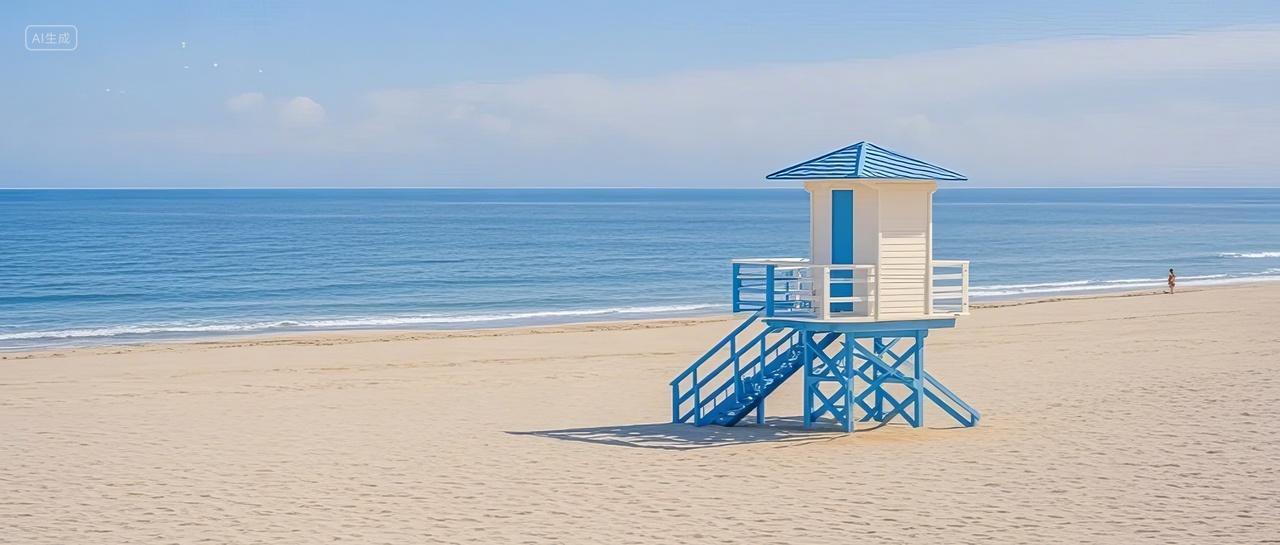 三亚海滩沙滩椅海景度假旅游旅行自然风景图片