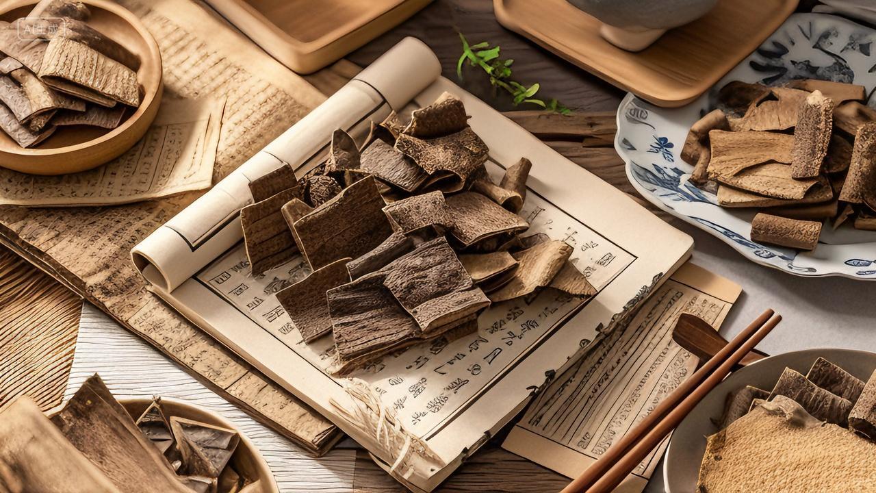 本草纲目中药药材传统中医文化中草药中药文化中医药中药材杜仲