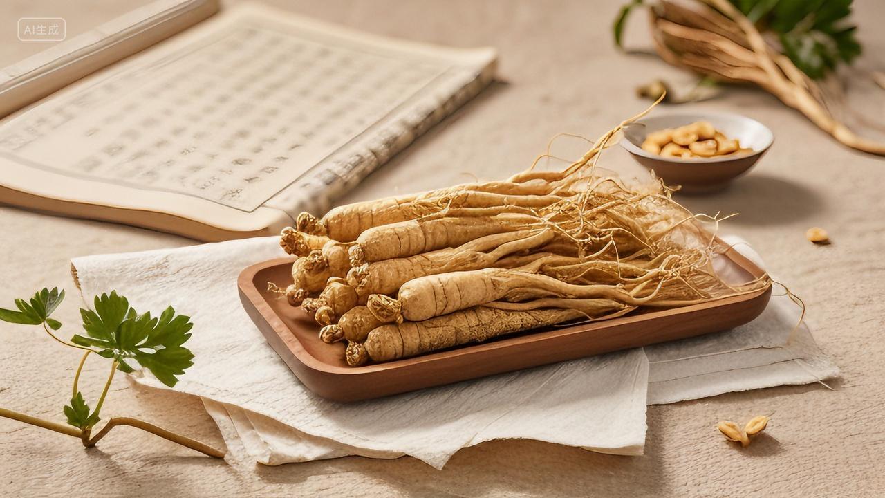 传统中医文化中草药中药文化中医药中药材人参珍贵药材