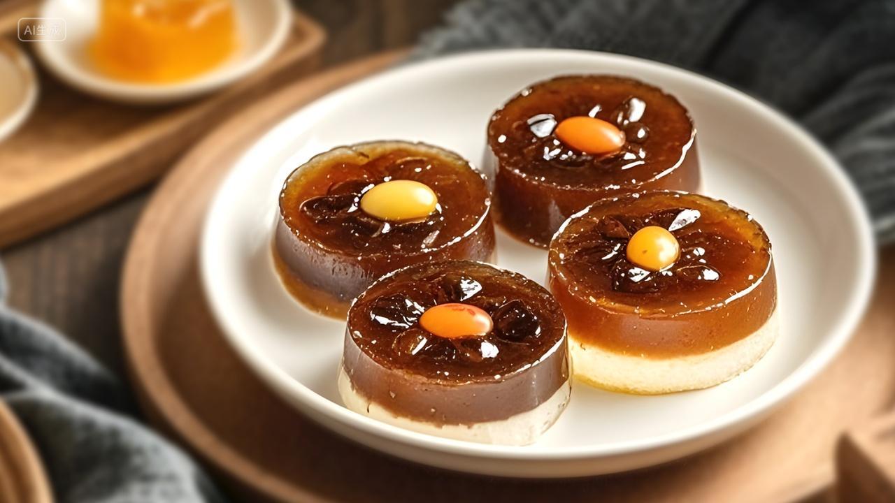 水晶马蹄糕钵仔糕甜品地方特色小吃零食零嘴美食高清图片