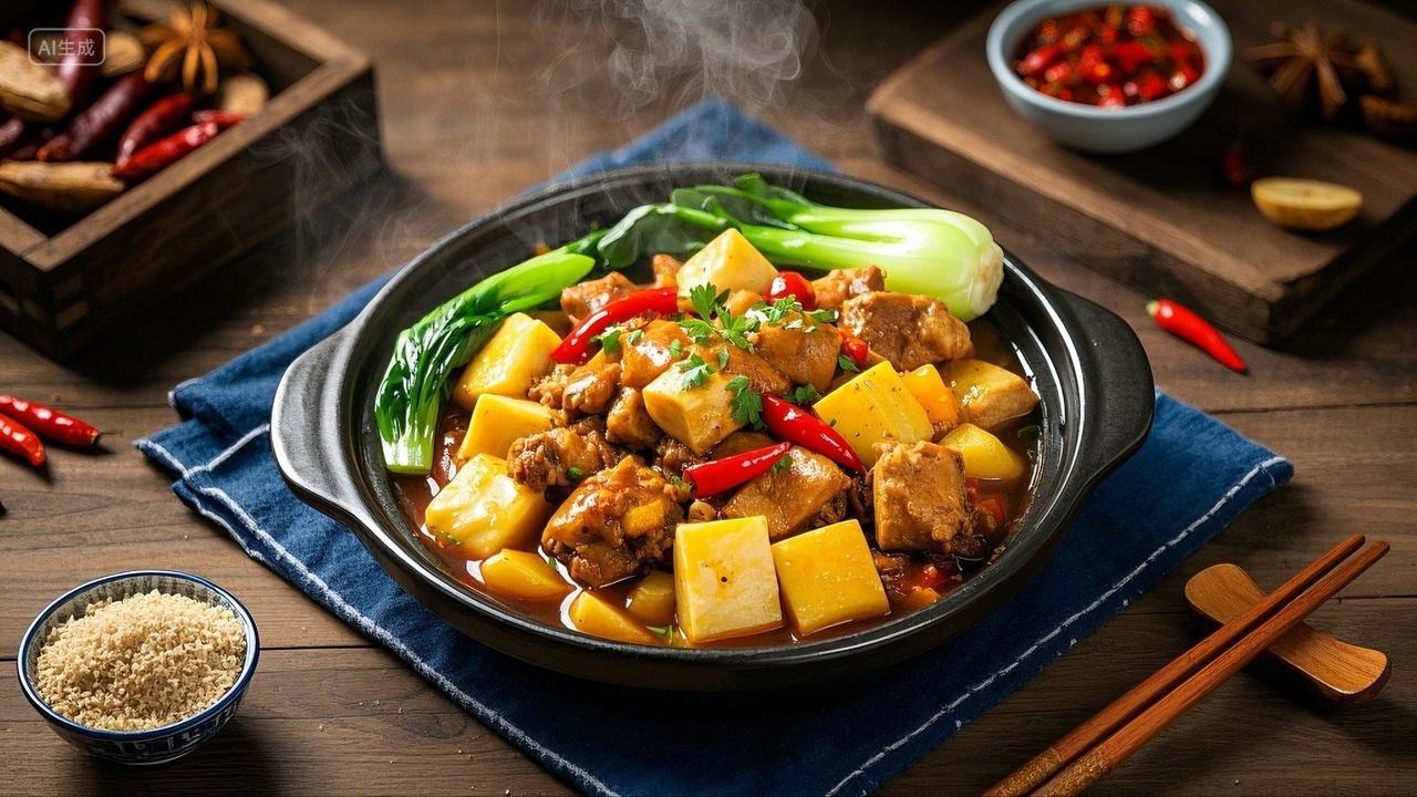 美食小吃黄焖鸡鸡肉料理