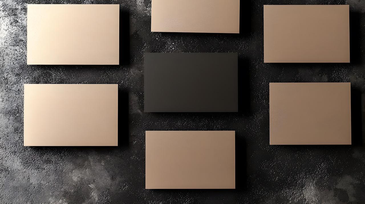 墙上空白画布艺术排列