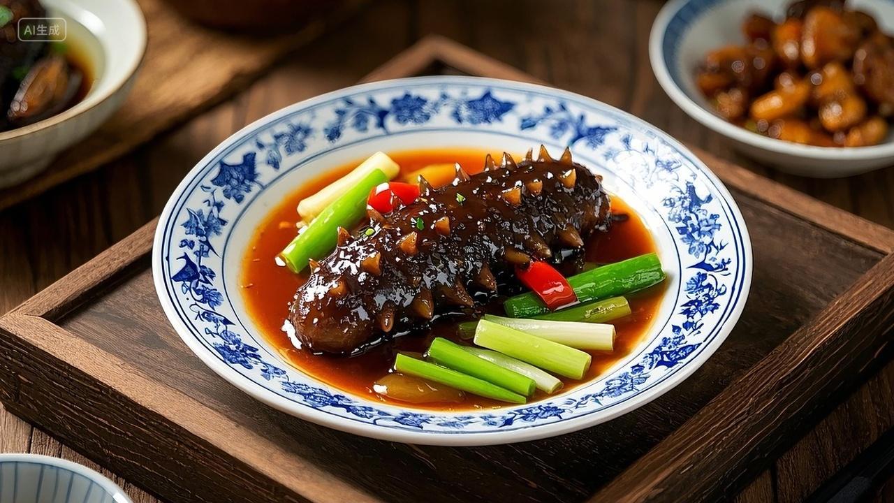 美食 美味 菜品 招牌菜 饭店 餐厅 菜单 菜谱 葱烧海参山东名菜美食食品山东旅游美食中餐厅饭店产品菜单广告宣传