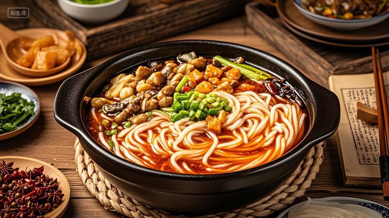 螺蛳粉美食 美味 菜品 招牌菜 饭店 餐厅 菜单 菜谱 鲜香诱人的砂锅米线米粉美食广场饭店餐厅菜单宣传展示广告实拍摄影图特色小吃