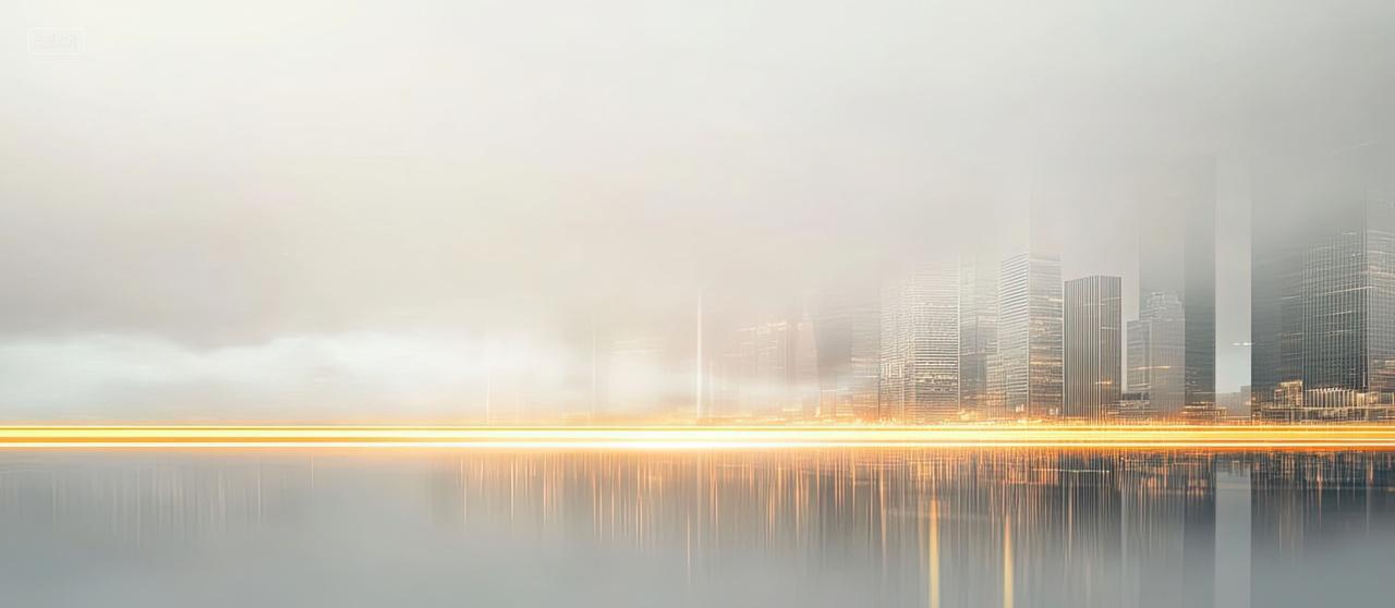 科技感简约城市建筑复古背景