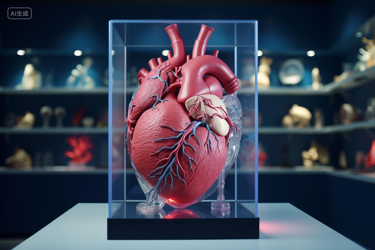 医学人体心脏解剖模型展示