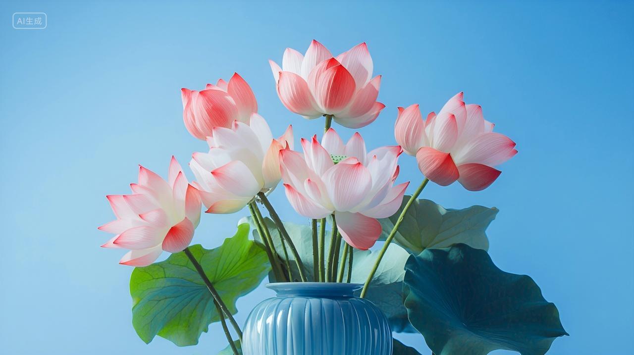 娇美迷人唯美清新的荷花