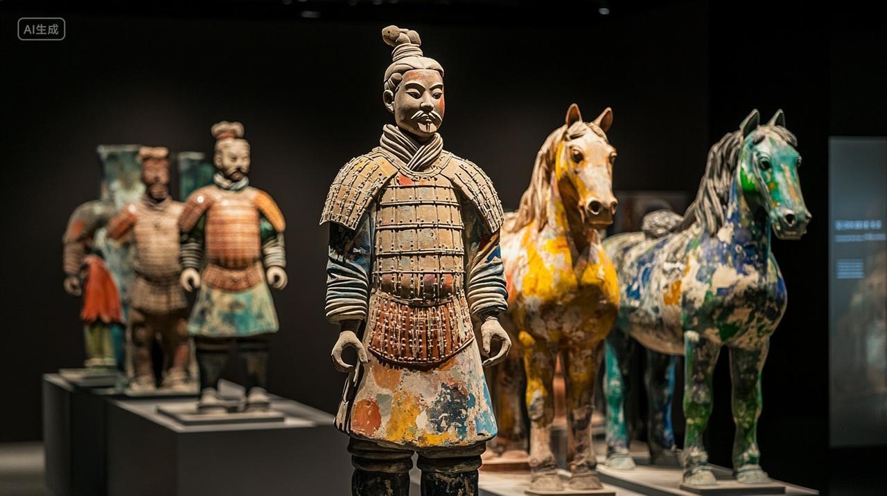 秦始皇兵马俑彩俑