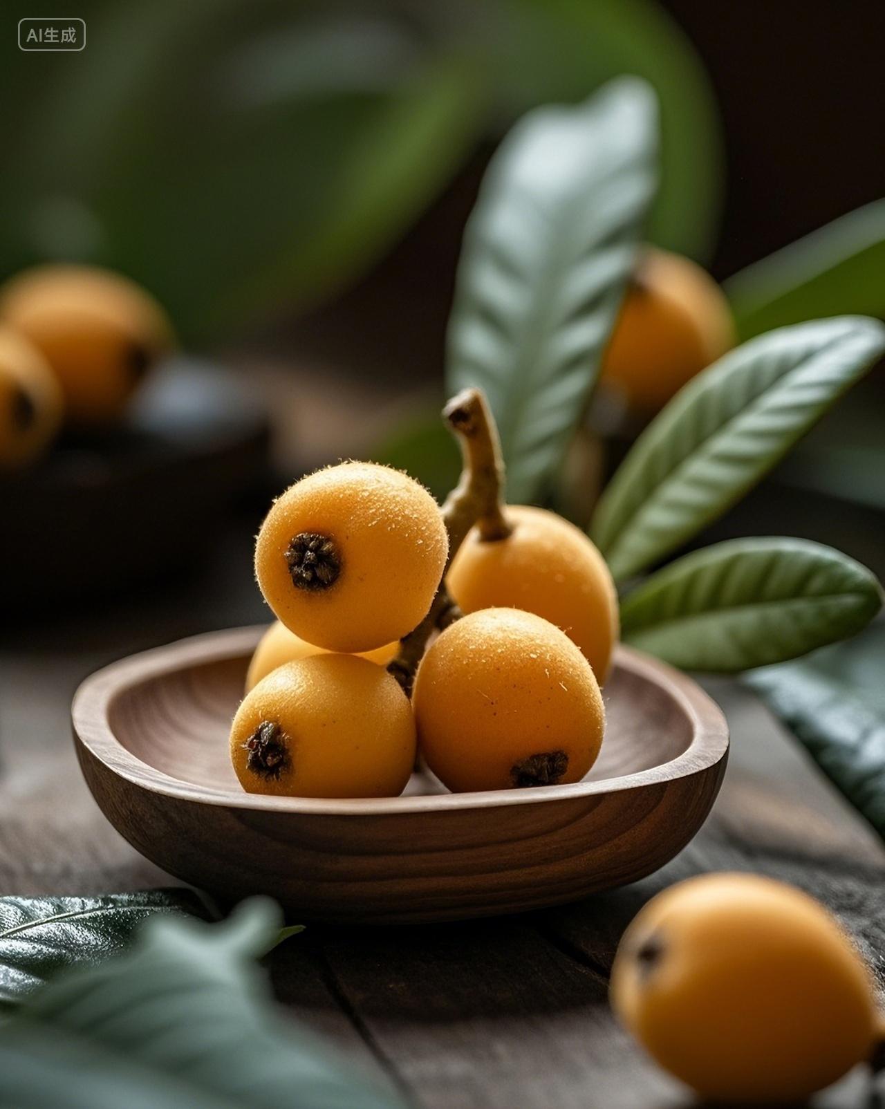 枇杷果实特写摄影场景