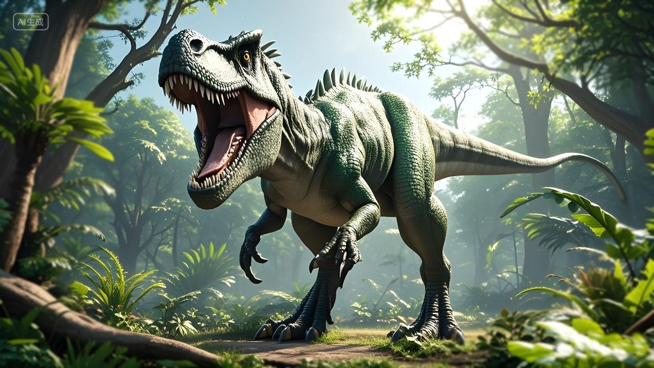 霸气侧漏的霸王龙高清图片