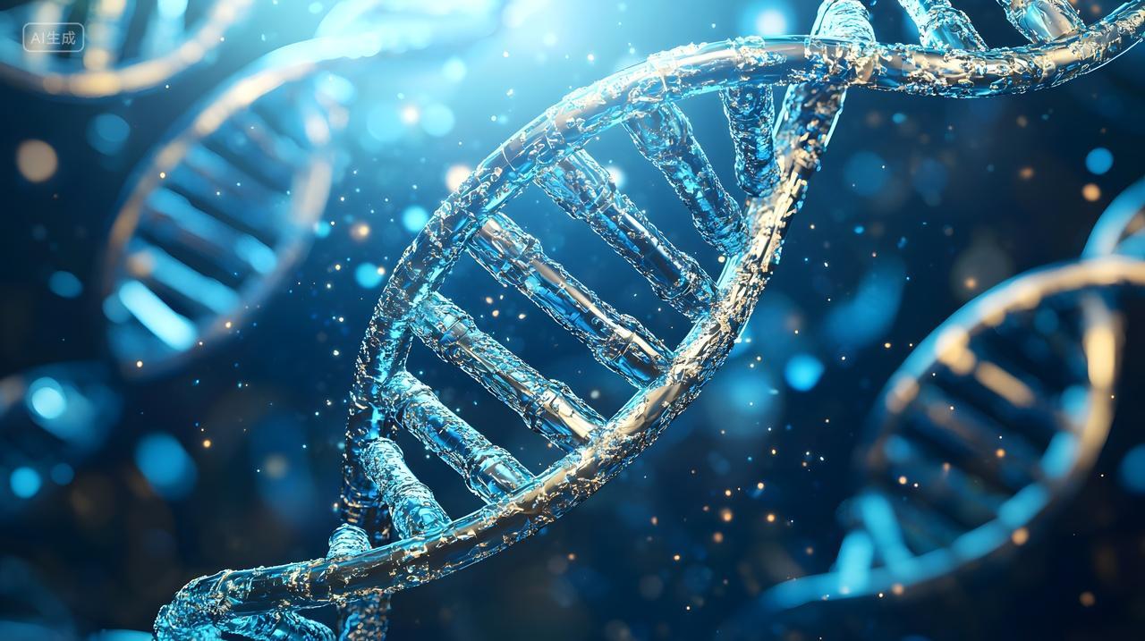 DNA双螺旋结构特写