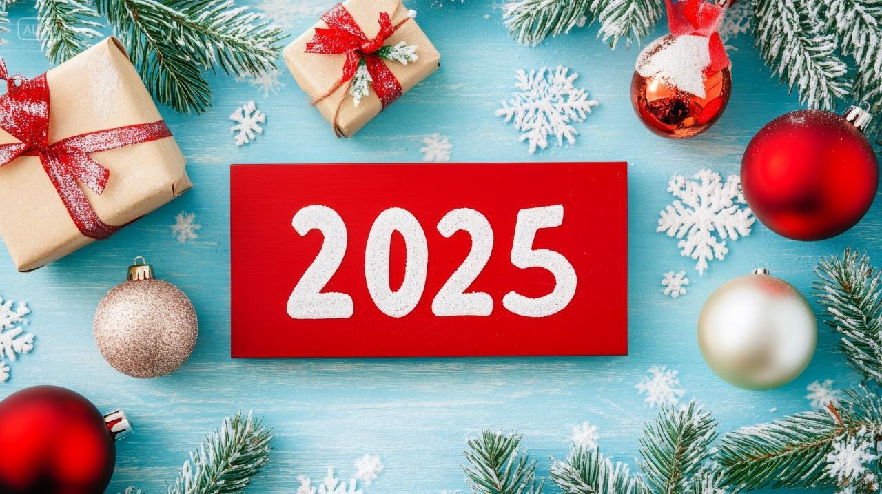 2025新年贺卡迎新年新春
