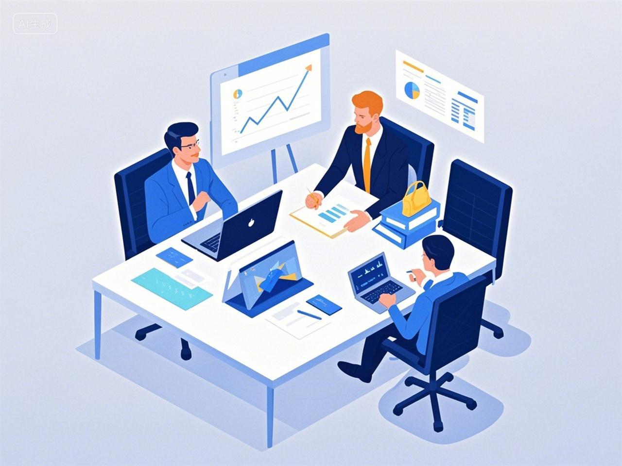 开会场景d款线上AI金融人工智能化金融场景