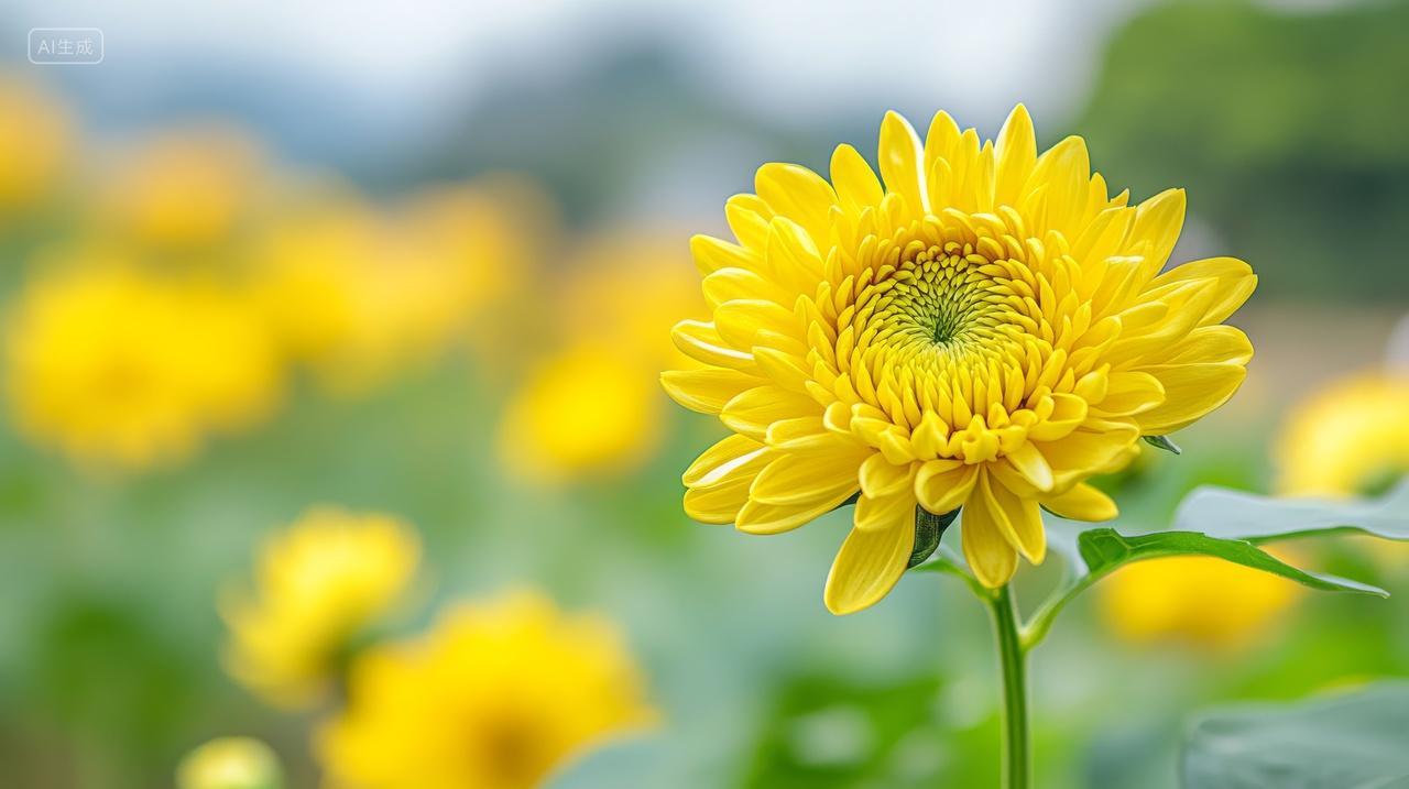 寒露节气菊花花海花卉重阳节
