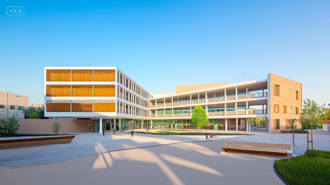 学校建筑校园现代化简约风格设计
