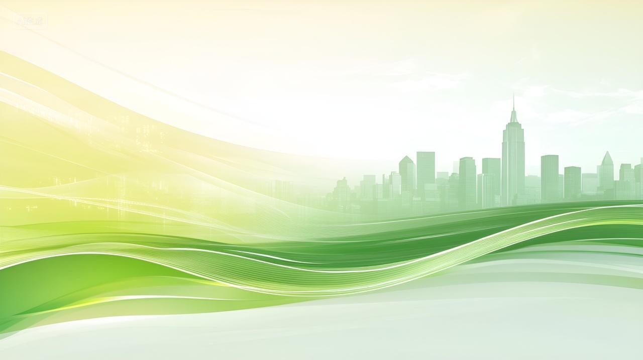 绿色城市城市天际线环保节能生态可持续发展