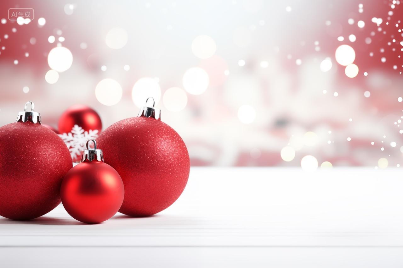 圣诞节红球装饰平安夜节日礼物