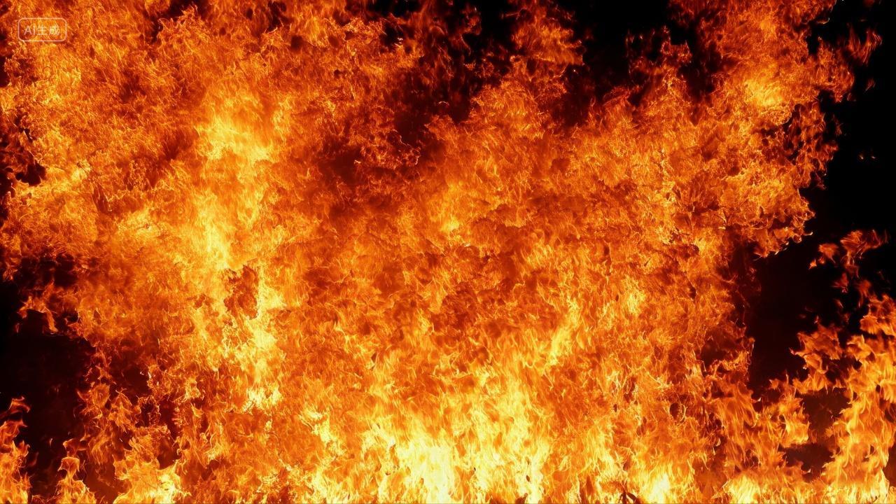 熊熊烈火全国消防日火警119消防安全背景
