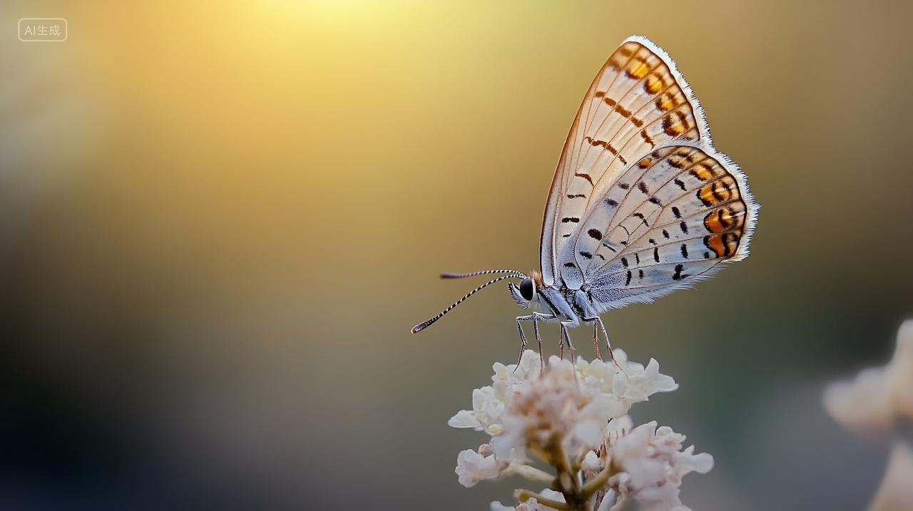 动物花丛中的花蝴蝶采花采蜜鲜花大自然唯美壁纸