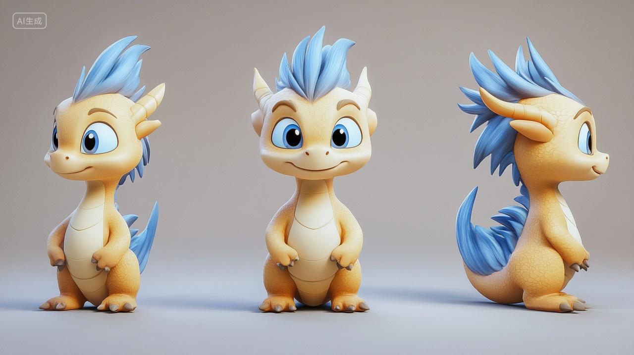 q版卡通中国龙吉祥物