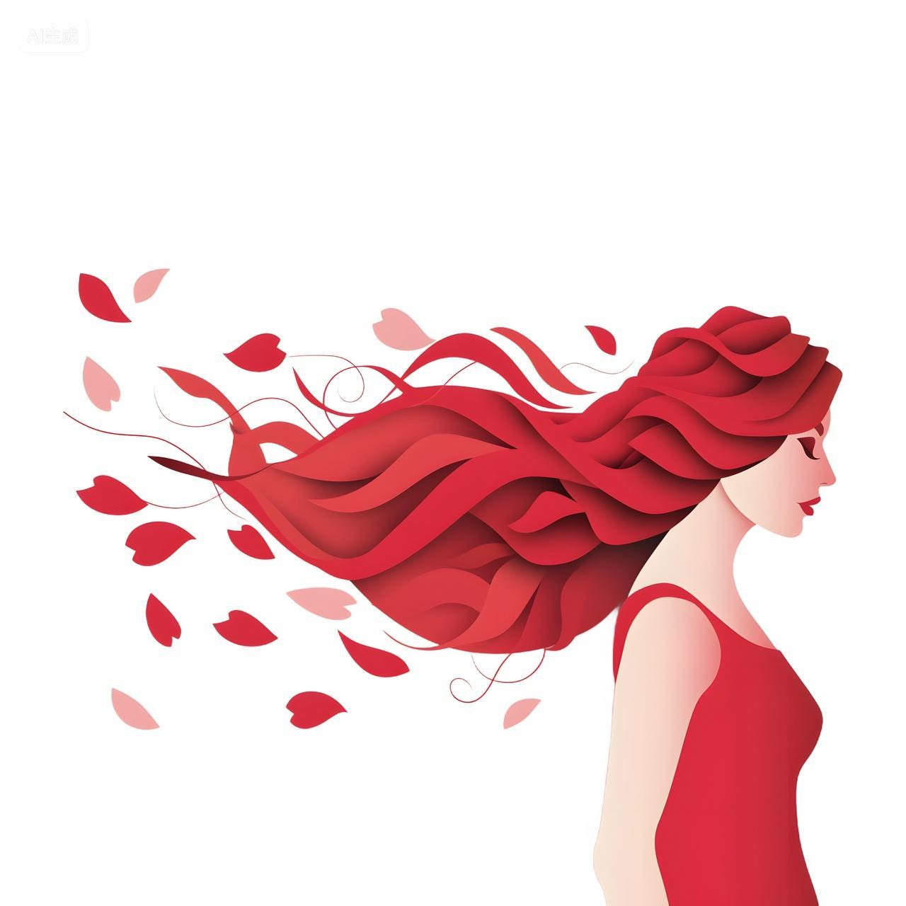 剪纸时尚女人美女元素