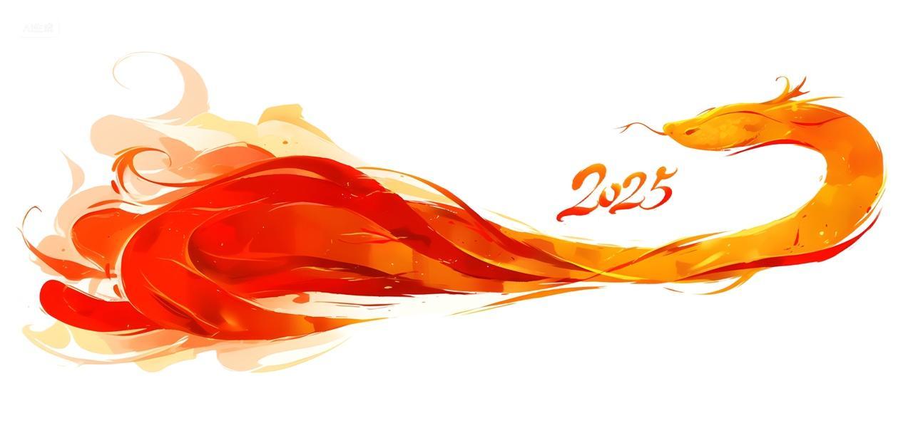 卡通蛇2025蛇年元素
