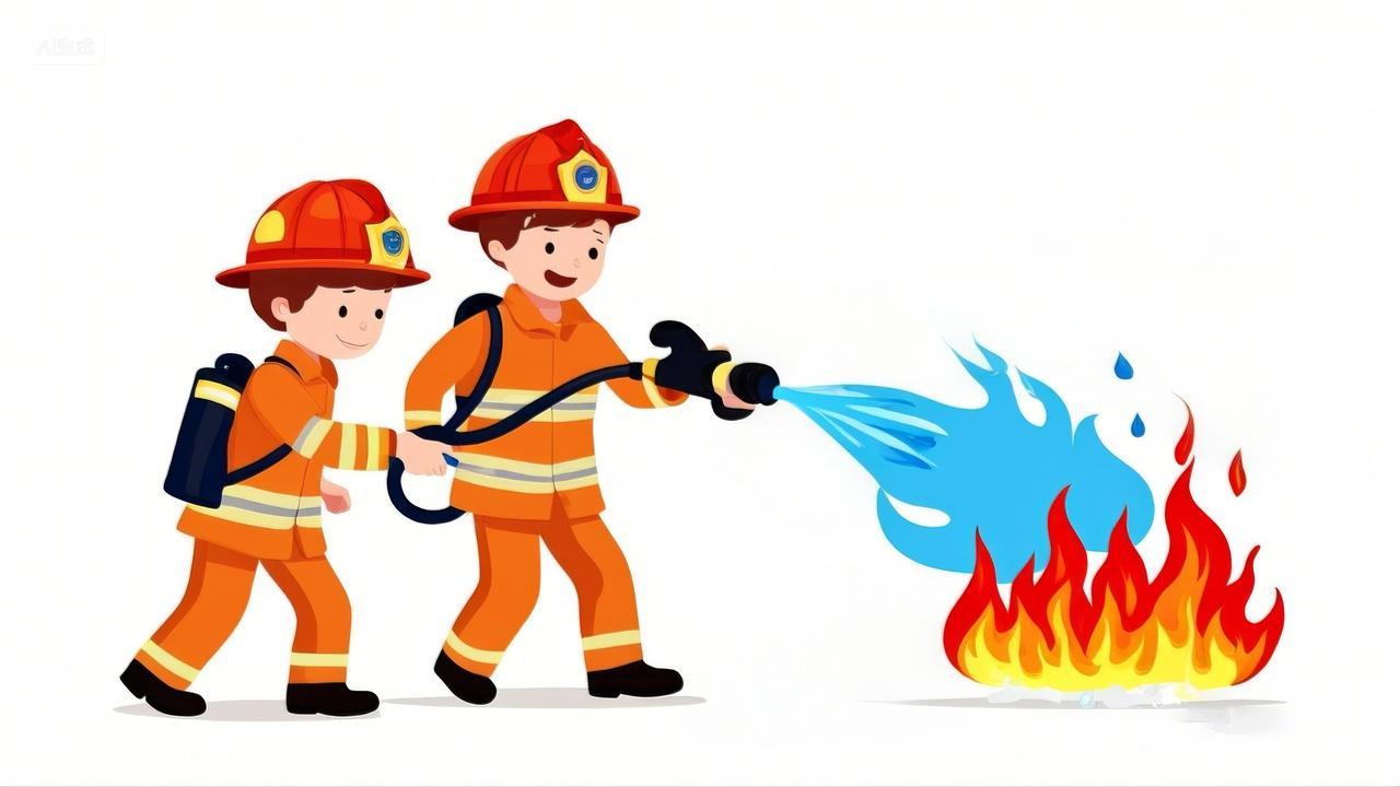 消防员灭火火警119全国消防日消防安全